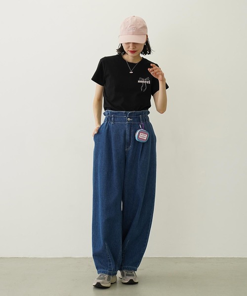 MILKFED.（ミルクフェド）の「BAR RIPSTOP CAP（キャップ・レディース・オフホワイト/オリーブ/ライトピンク/ブラック・ONE SIZE）」の7枚目の写真
