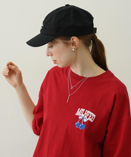 MILKFED.（ミルクフェド）の「BAR RIPSTOP CAP（キャップ・レディース・オフホワイト/オリーブ/ライトピンク/ブラック・ONE SIZE）」の14枚目の写真