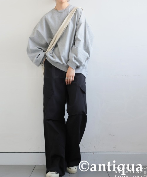antiqua(アンティカ)の「カーゴパンツ(カーゴパンツ・レディース・カーキ系/ブラック・LARGE/MEDIUM)」の5枚目の写真