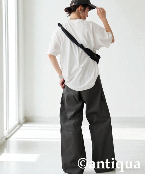 antiqua(アンティカ)の「カーゴパンツ(カーゴパンツ・レディース・カーキ系/ブラック・LARGE/MEDIUM)」の8枚目の写真