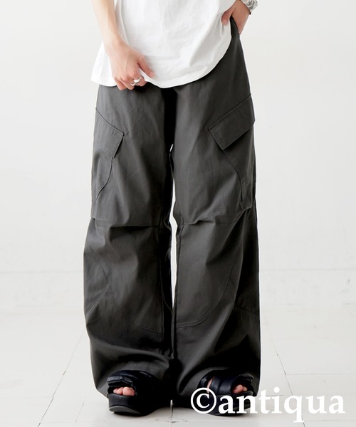 antiqua(アンティカ)の「カーゴパンツ(カーゴパンツ・レディース・カーキ系/ブラック・LARGE/MEDIUM)」の10枚目の写真
