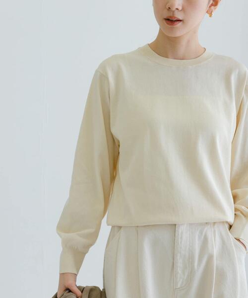 URBAN RESEARCH(アーバンリサーチ)の「new basic ハイゲージクルーネックニット(ニット/セーター・レディース・ピンク/ホワイト系その他/ブラック系その他/ネイビー・FREE)」の2枚目の写真