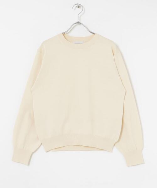 URBAN RESEARCH(アーバンリサーチ)の「new basic ハイゲージクルーネックニット(ニット/セーター・レディース・ピンク/ホワイト系その他/ブラック系その他/ネイビー・FREE)」の12枚目の写真