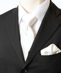 STYLE＝（スタイルイコール）の「【STYLE=】ネクタイ シルク 100% 絹 無地  日本製 京都 高級 光沢 上品 艶（ネクタイ）」