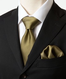 STYLE＝（スタイルイコール）の「【STYLE=】ネクタイ シルク 100% 絹 無地  日本製 京都 高級 光沢 上品 艶（ネクタイ）」