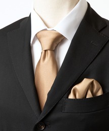 STYLE＝（スタイルイコール）の「【STYLE=】ネクタイ シルク 100% 絹 無地  日本製 京都 高級 光沢 上品 艶（ネクタイ）」