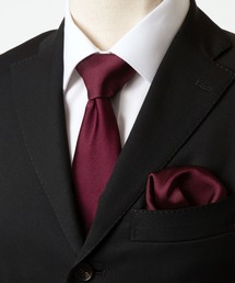 STYLE＝（スタイルイコール）の「【STYLE=】ネクタイ シルク 100% 絹 無地  日本製 京都 高級 光沢 上品 艶（ネクタイ）」
