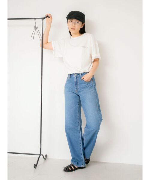 Ungrid（アングリッド）の「ライトオンスストレートデニム（デニムパンツ・レディース・ブルー/アイボリー・24inch/25inch/26inch）」の20枚目の写真