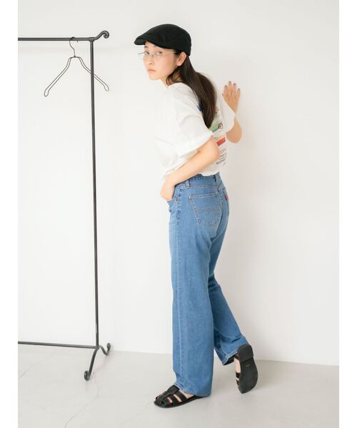 Ungrid（アングリッド）の「ライトオンスストレートデニム（デニムパンツ・レディース・ブルー/アイボリー・24inch/25inch/26inch）」の21枚目の写真