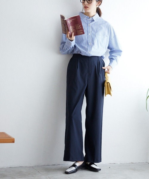 Tuche(トゥシェ)の「Tuche/トゥシェ ワイドパンツ(その他パンツ・レディース・ネイビー/ブラック/イエロー系その他・MEDIUM/LARGE)」の3枚目の写真
