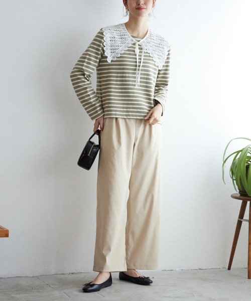 Tuche(トゥシェ)の「Tuche/トゥシェ ワイドパンツ(その他パンツ・レディース・ネイビー/ブラック/イエロー系その他・MEDIUM/LARGE)」の2枚目の写真