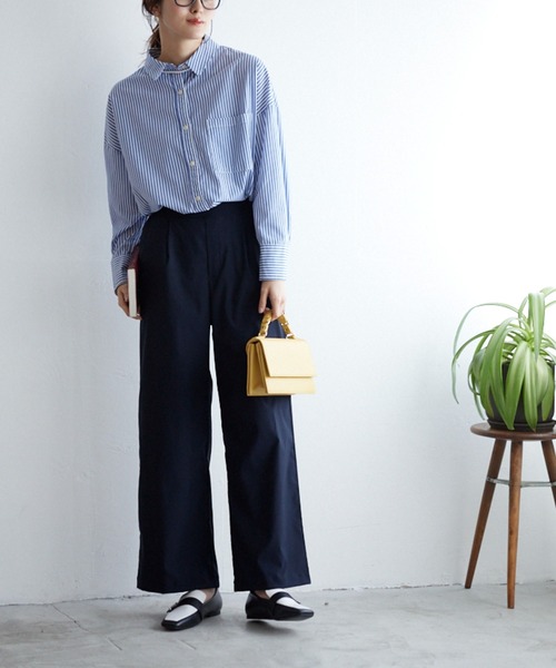 Tuche(トゥシェ)の「Tuche/トゥシェ ワイドパンツ(その他パンツ・レディース・ネイビー/ブラック/イエロー系その他・MEDIUM/LARGE)」の4枚目の写真