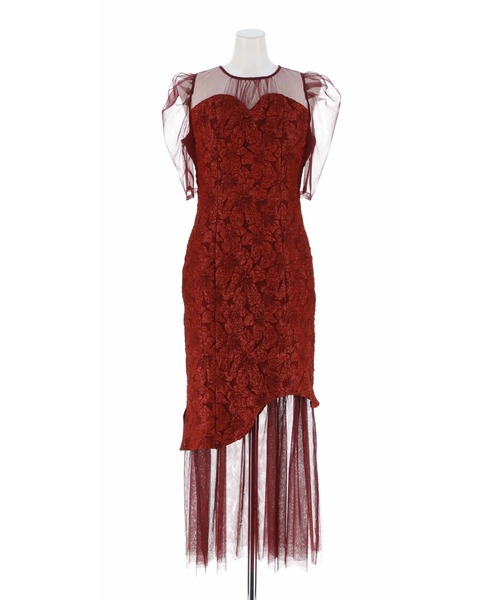 darial(ダリアル)の「【darial】jaqurd doking dress ジャガード ドッキング ドレス お呼ばれ 結婚式 二次会 成人式 同窓会 セレモニードレス パーティドレス オケージョンドレス(ドレス・レディース・ブラック/モカ/レッド・L/M/S)」の21枚目の写真