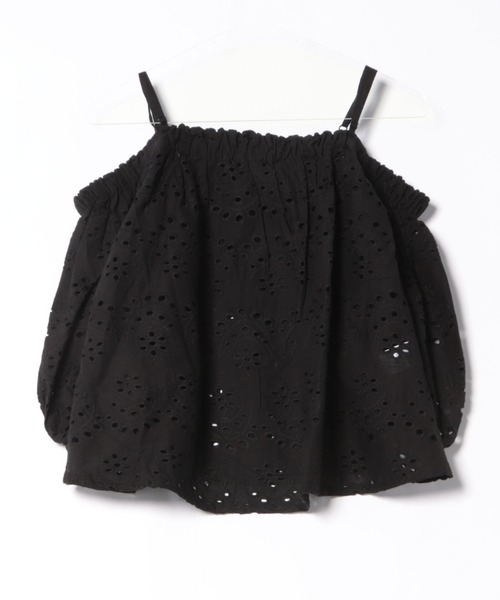 SOTT(ソット)の「Indian cut work off shoulder blouse インドカットワークオフショルブラウス(シャツ/ブラウス・レディース・オフホワイト/ブラック/ライトグリーン/ピンク・FREE)」の8枚目の写真