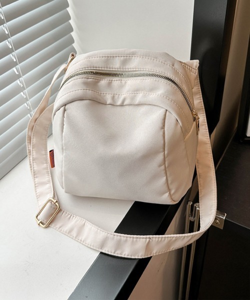 Miniministore(ミニミニストア)の「ショルダーバッグ レディース ナイロン(ショルダーバッグ・レディース・ブラック/ブルー/オフホワイト/ベージュ/イエロー・FREE)」の2枚目の写真