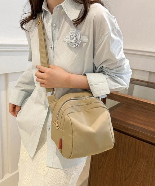 Miniministore(ミニミニストア)の「ショルダーバッグ レディース ナイロン(ショルダーバッグ・レディース・ブラック/ブルー/オフホワイト/ベージュ/イエロー・FREE)」の8枚目の写真