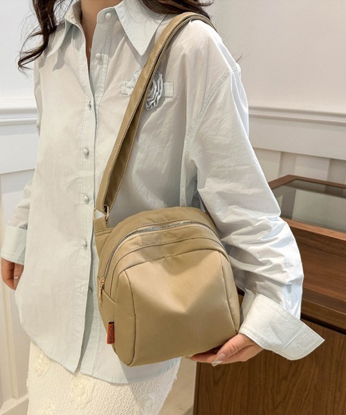 Miniministore(ミニミニストア)の「ショルダーバッグ レディース ナイロン(ショルダーバッグ・レディース・ブラック/ブルー/オフホワイト/ベージュ/イエロー・FREE)」の9枚目の写真