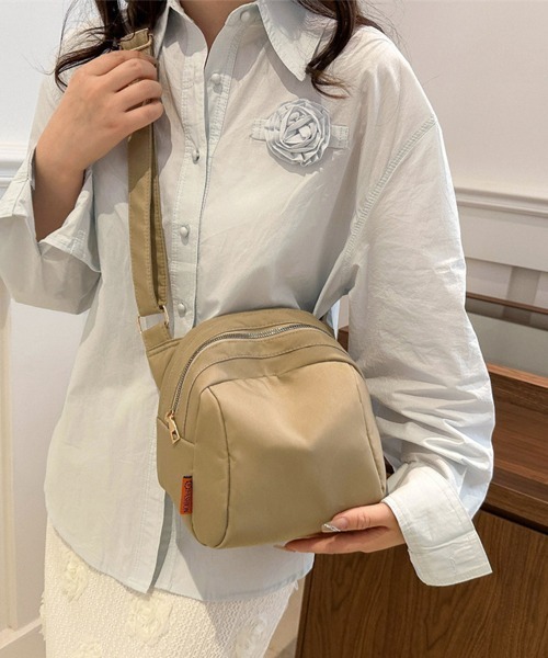 Miniministore(ミニミニストア)の「ショルダーバッグ レディース ナイロン(ショルダーバッグ・レディース・ブラック/ブルー/オフホワイト/ベージュ/イエロー・FREE)」の10枚目の写真