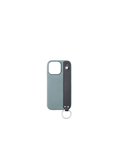 iPhone 16 Pro)ハンドル付き バックカバーケース シュリンクレザー