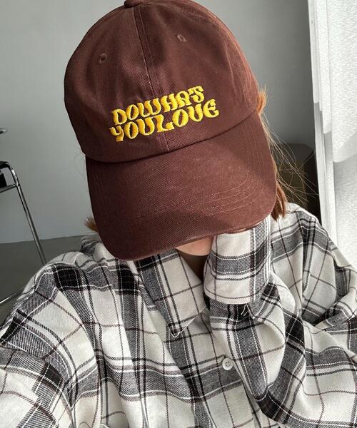WEGO（ウィゴー）の「WEGO/ウネリロゴツイルキャップ（キャップ・レディース・ブラック/ブラウン/レッド・FREE）」の2枚目の写真