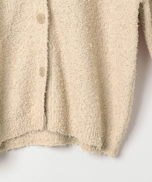 BAYFLOW（ベイフロー）の「[コンパクトなシルエット]モップヤーンショートカーディガン（カーディガン/ボレロ・レディース・チャコール/オレンジ/オフホワイト・FREE）」の17枚目の写真