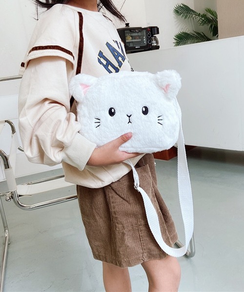 猫のぬいぐるみ バッグ Amazon | [LATAFA] かわいいぬいぐるみ猫バッグ、ふっくらとした