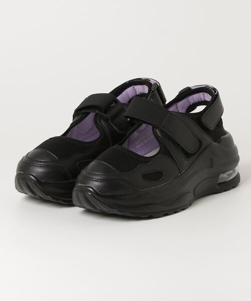 YOSUKE(ヨースケ)の「ヨースケYOSUKE ウィメンズ厚底メリージェーンベルクロエアバックヒールスニーカー6850000(スニーカー・レディース・アイボリー/グレー系その他/レオパード/ブラック・LL/S/M/L)」の1枚目の写真