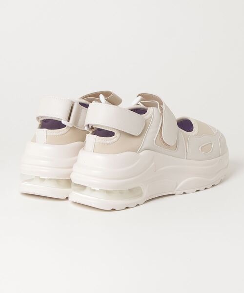 YOSUKE(ヨースケ)の「ヨースケYOSUKE ウィメンズ厚底メリージェーンベルクロエアバックヒールスニーカー6850000(スニーカー・レディース・アイボリー/グレー系その他/レオパード/ブラック・LL/S/M/L)」の5枚目の写真