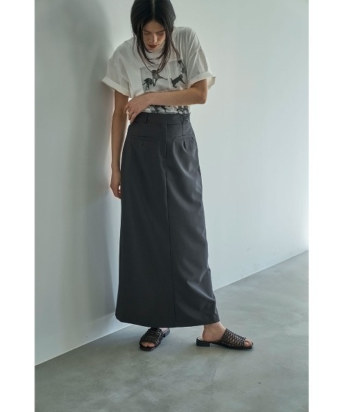 marjour（マージュール）の「PENCIL MAXI SKIRT（スカート・レディース・グレー/ブラック・M）」の16枚目の写真