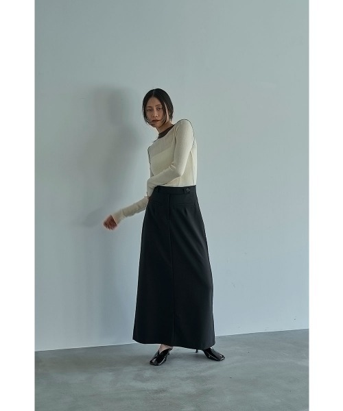 marjour（マージュール）の「PENCIL MAXI SKIRT（スカート・レディース・グレー/ブラック・M）」の22枚目の写真