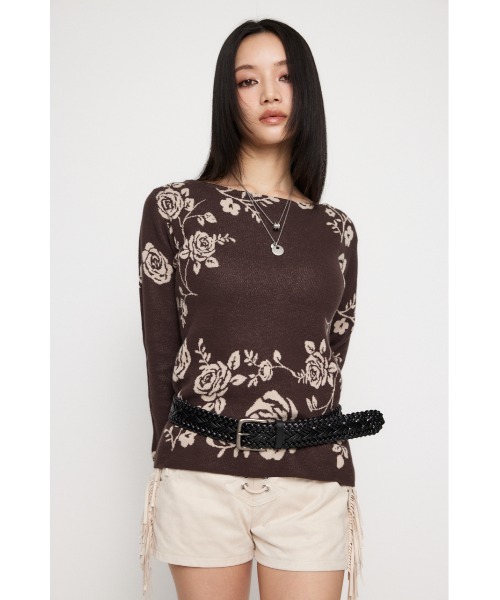 LAGUA GEM（ラグアジェム）の「CROSS FAUX LETHER ベルト（ベルト・レディース・ブラック/ブラウン・FREE）」の7枚目の写真