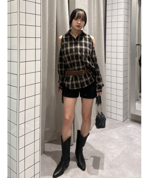 LAGUA GEM（ラグアジェム）の「CROSS FAUX LETHER ベルト（ベルト・レディース・ブラック/ブラウン・FREE）」の20枚目の写真