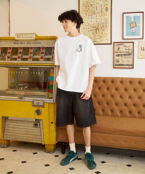 kaoyorinakami（カオヨリナカミ）の「socks tee / ソックスTシャツ（Tシャツ/カットソー・メンズ・ホワイト/ブラック・SMALL/MEDIUM/LARGE/X-LARGE）」の6枚目の写真