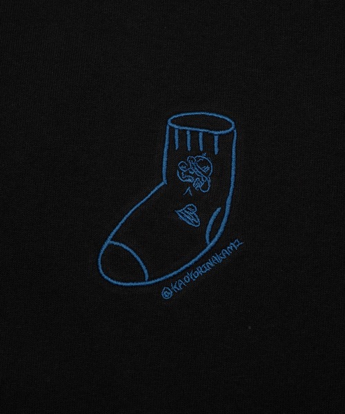 kaoyorinakami（カオヨリナカミ）の「socks tee / ソックスTシャツ（Tシャツ/カットソー・メンズ・ホワイト/ブラック・SMALL/MEDIUM/LARGE/X-LARGE）」の11枚目の写真