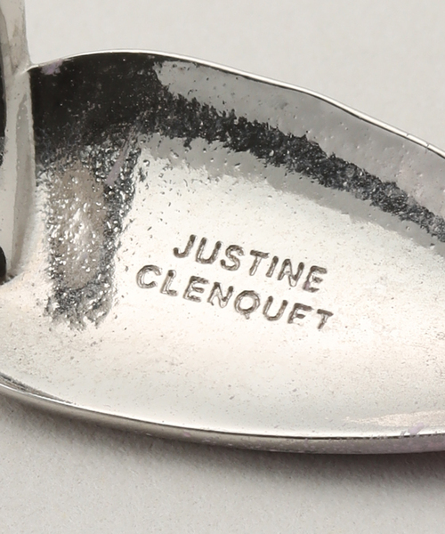 フランス製★JUSTINE CLENQUET★SAM ネイルリング シンプル 銀 Justine Clenquet SAM Nail Ring | Silver | FARFETCH LB