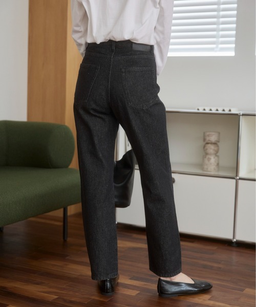 ANGIE（アンジー）の「ストレート デニム パンツ《詳細動画あり》（デニムパンツ・レディース・ブラック/オフホワイト/ブルー/ネイビー・SMALL/MEDIUM/LARGE）」の20枚目の写真