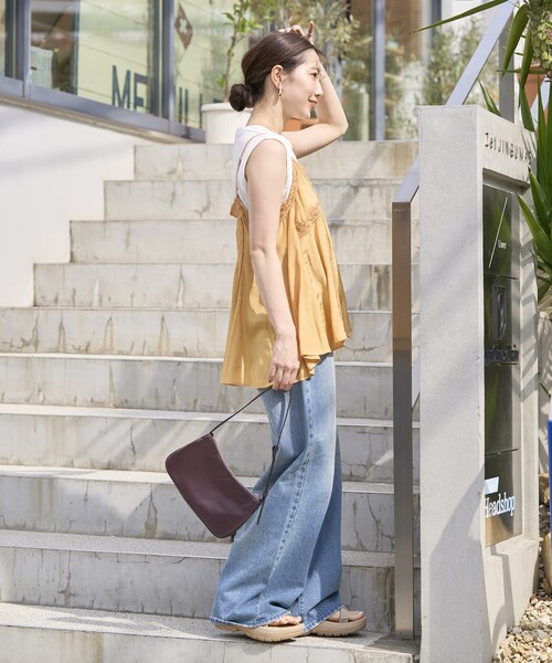 セール】限定展開 インド レーヨン シャンタン レース キャミ ビスチェ