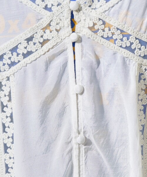 FREAK'S STORE(フリークスストア)の「限定展開 インド レーヨン シャンタン レース キャミ ビスチェ(キャミソール・レディース・オフホワイト/ブラック/イエロー/ベージュ・フリ-)」の17枚目の写真