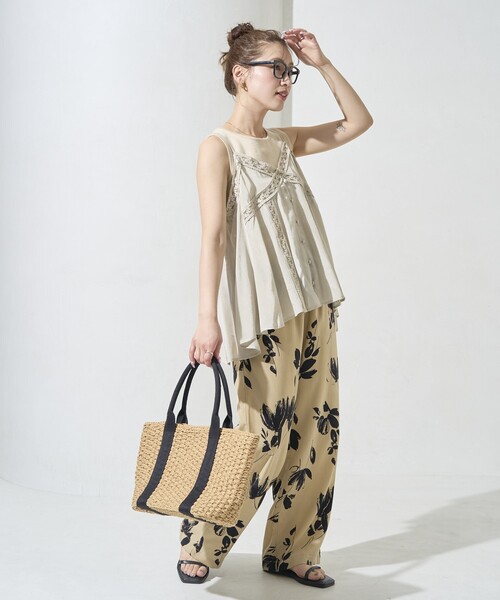 FREAK'S STORE(フリークスストア)の「限定展開 インド レーヨン シャンタン レース キャミ ビスチェ(キャミソール・レディース・オフホワイト/ブラック/イエロー/ベージュ・フリ-)」の19枚目の写真