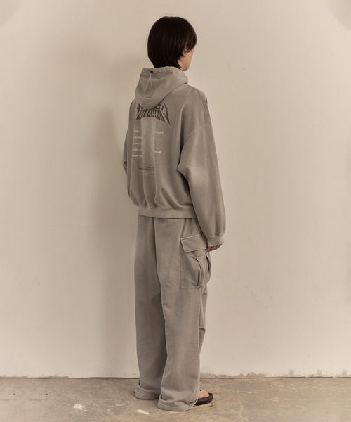 LIBERE（リベーレ）の「LIBERE リベーレ / WASHED SWEAT CARGO PANTS ワイドシルエットスウェットカーゴパンツ / 251304-251305（カーゴパンツ・メンズ・ブラック/グレー・LARGE/MEDIUM/SMALL）」の18枚目の写真