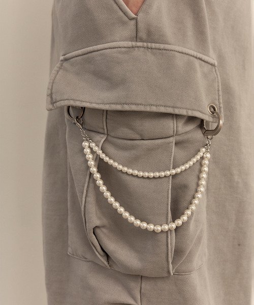 LIBERE（リベーレ）の「LIBERE リベーレ / WASHED SWEAT CARGO PANTS ワイドシルエットスウェットカーゴパンツ / 251304-251305（カーゴパンツ・メンズ・ブラック/グレー・LARGE/MEDIUM/SMALL）」の16枚目の写真