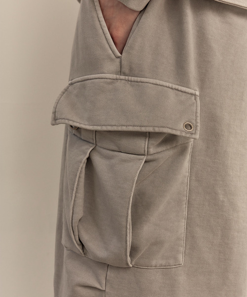 LIBERE（リベーレ）の「LIBERE リベーレ / WASHED SWEAT CARGO PANTS ワイドシルエットスウェットカーゴパンツ / 251304-251305（カーゴパンツ・メンズ・ブラック/グレー・LARGE/MEDIUM/SMALL）」の14枚目の写真