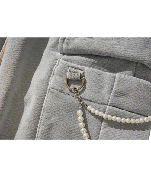 LIBERE（リベーレ）の「LIBERE リベーレ / WASHED SWEAT CARGO PANTS ワイドシルエットスウェットカーゴパンツ / 251304-251305（カーゴパンツ・メンズ・ブラック/グレー・LARGE/MEDIUM/SMALL）」の8枚目の写真