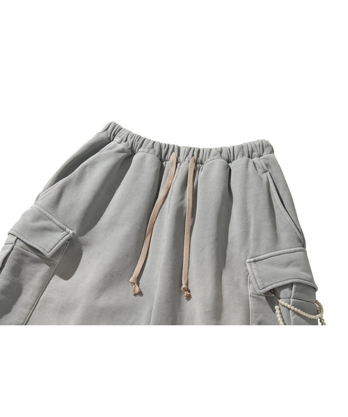 LIBERE（リベーレ）の「LIBERE リベーレ / WASHED SWEAT CARGO PANTS ワイドシルエットスウェットカーゴパンツ / 251304-251305（カーゴパンツ・メンズ・ブラック/グレー・LARGE/MEDIUM/SMALL）」の5枚目の写真