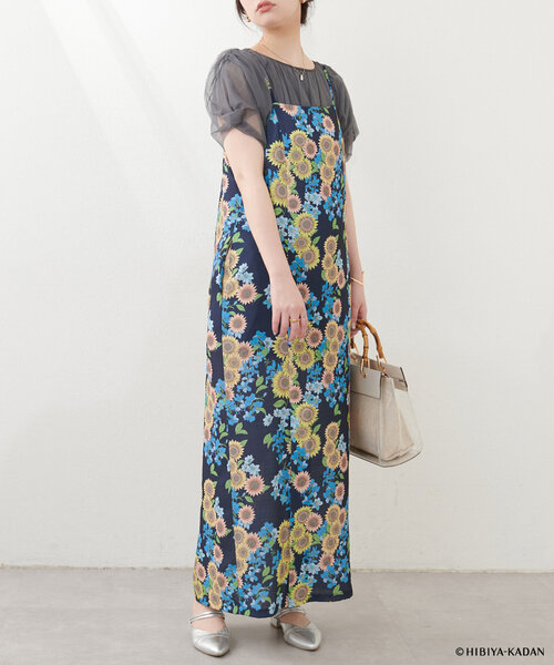 ナチュラルクチュール　【日比谷花壇コラボ】オリジナル2way浴衣ワンピースセット natural couture（ナチュラルクチュール）の「【日比谷花壇
