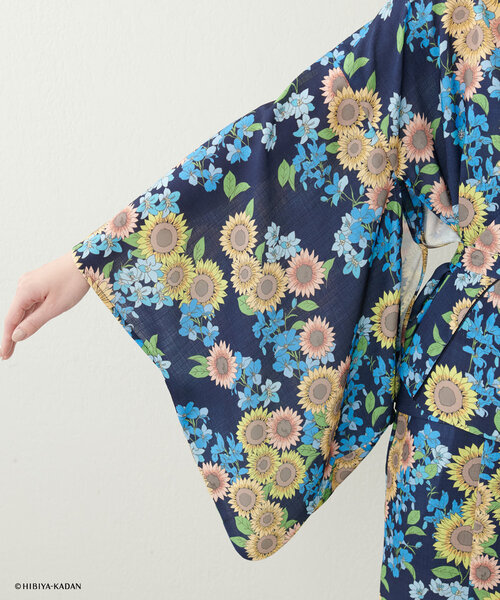 ナチュラルクチュール　【日比谷花壇コラボ】オリジナル2way浴衣ワンピースセット natural couture（ナチュラルクチュール）の「【日比谷花壇