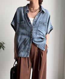 DouDou | リヨセルデニムバック切替シャツ(シャツ/ブラウス)