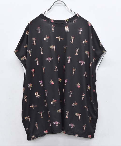 bedsidedrama（ベットサイドドラマ）の「Star Relic Dress Tee（Tシャツ/カットソー・レディース・ブラック/ベージュ・1）」の8枚目の写真