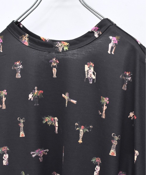 bedsidedrama（ベットサイドドラマ）の「Star Relic Dress Tee（Tシャツ/カットソー・レディース・ブラック/ベージュ・1）」の11枚目の写真