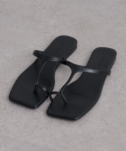 Omekashi（オメカシ）の「フラットトングサンダル（サンダル・レディース・シルバー/ブラック・38/37/36）」の8枚目の写真